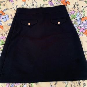 Loft 4T Black Skirt